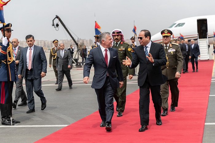 الملك والسيسي: الاستمرار في دعم الفلسطينيين