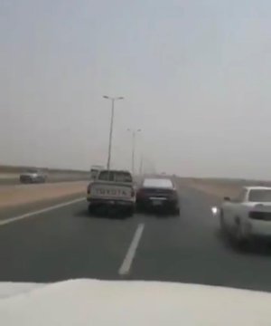 السعودية.. حادث سير جنوني يوثقه مستخدم