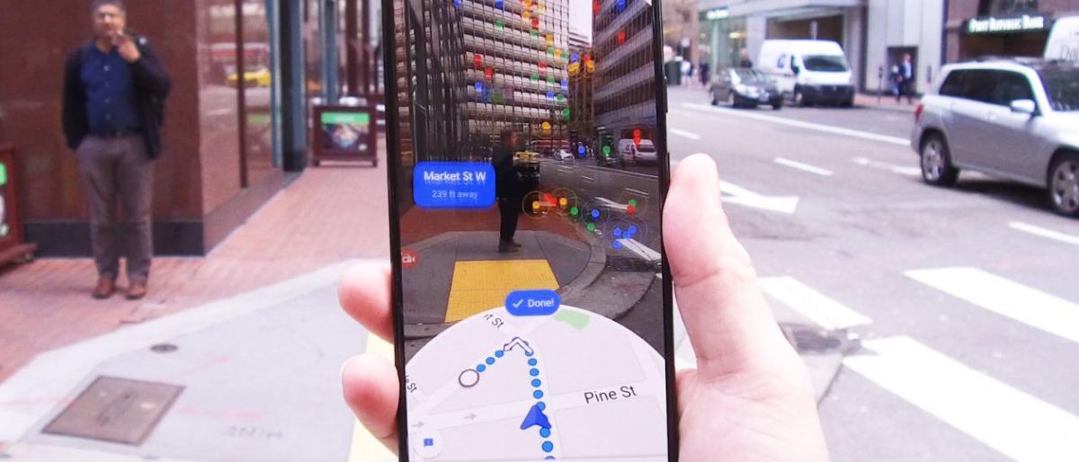 جوجل تتيح خدمة خرائط الواقع المعزز