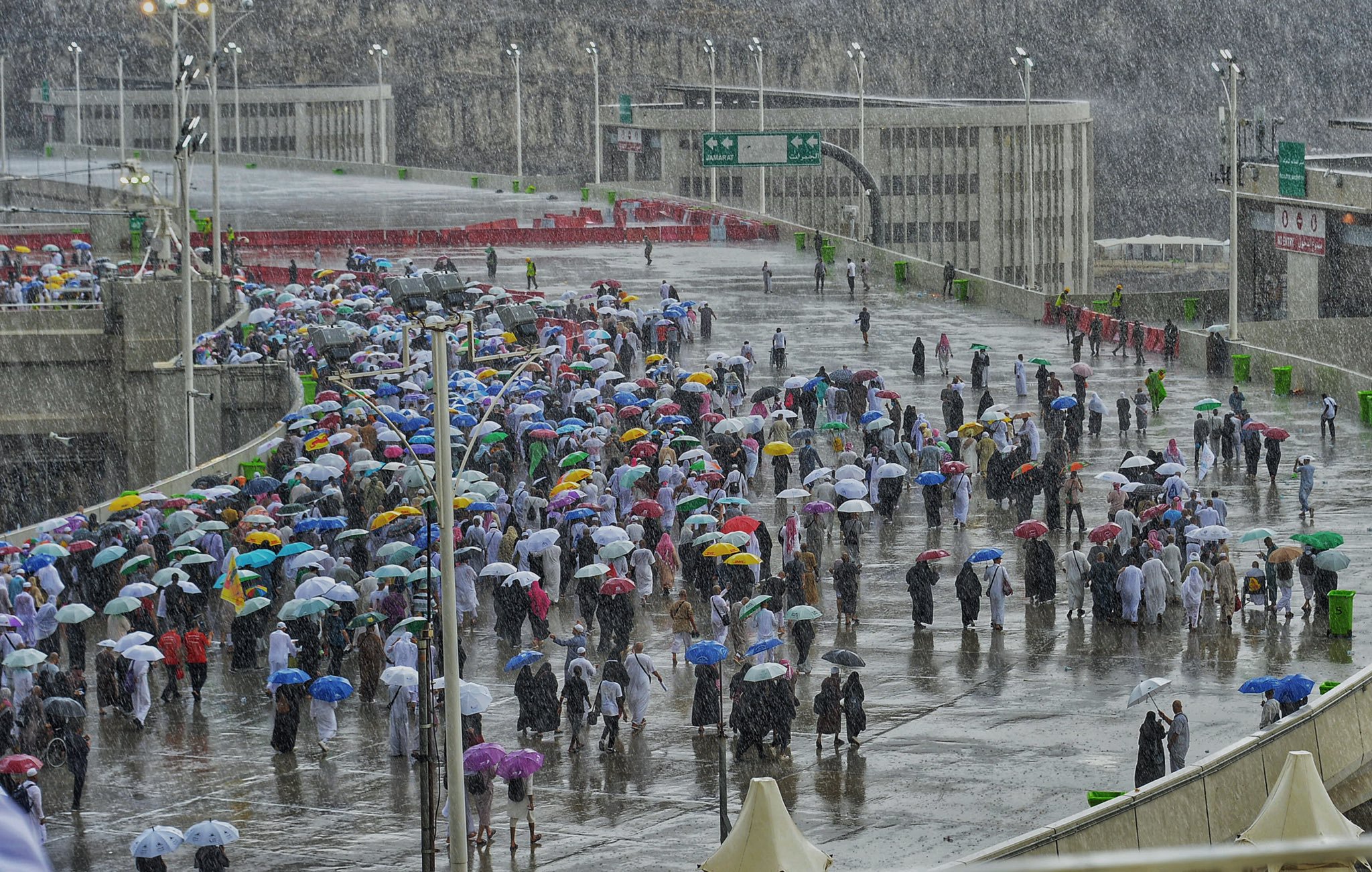 بالصور والفيديو.. . أمطار غزيرة على