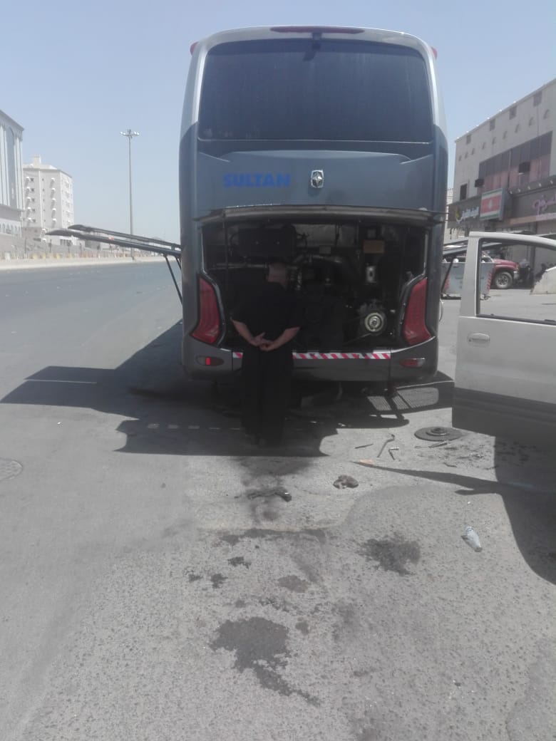 تعطل حافلة حجاج أردنيين في طريق