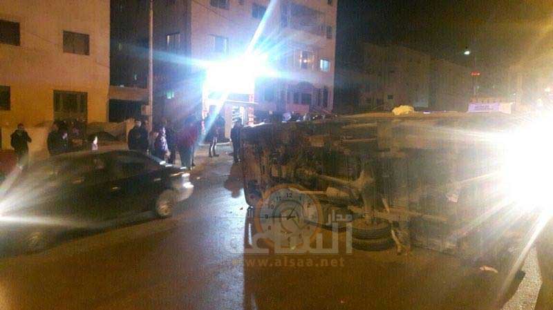 إصابتان بتصادم ديانا ومركبة (صور وفيديو)