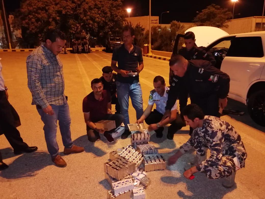 احباط تهريب 226 كرتونة دخان مهرب