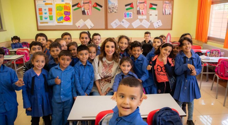 الملكة رانيا العبد الله تزور فعالية
