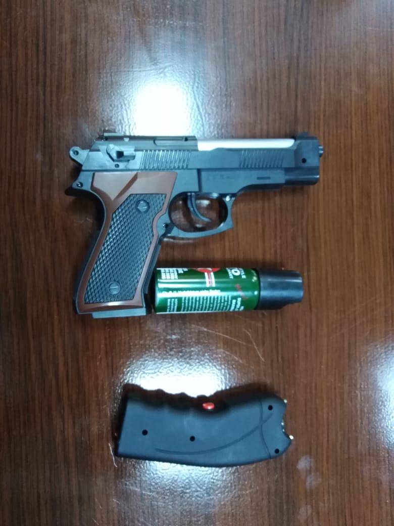 ضبط شخص حاول سلب احد محال