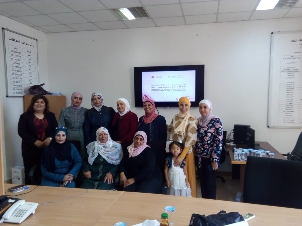 فريق مشروع تمكين النساء في المواقع