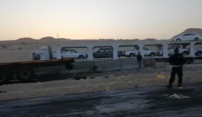 حادث سير جديد على الطريق الصحراوي