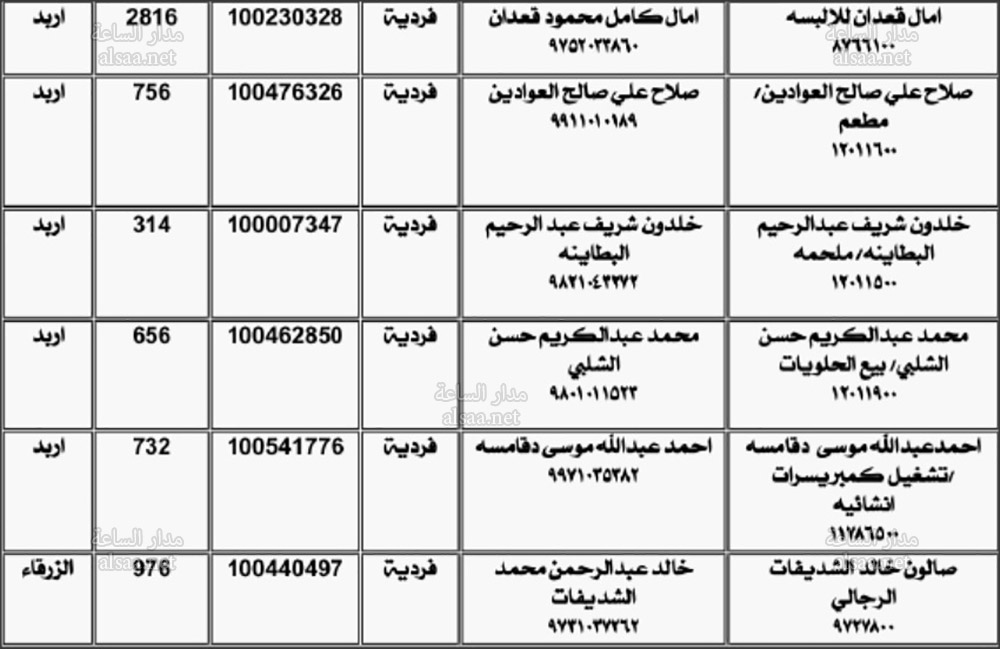 ادفعوا لـ الضمان (أسماء)