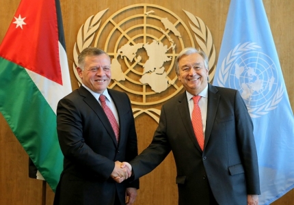 الملك يلتقي الرئيس اللبناني والكازاخستاني والأمين