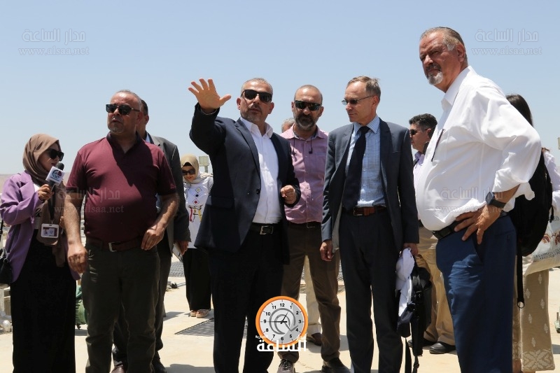 جولة إعلامية على مشروع جر مياه