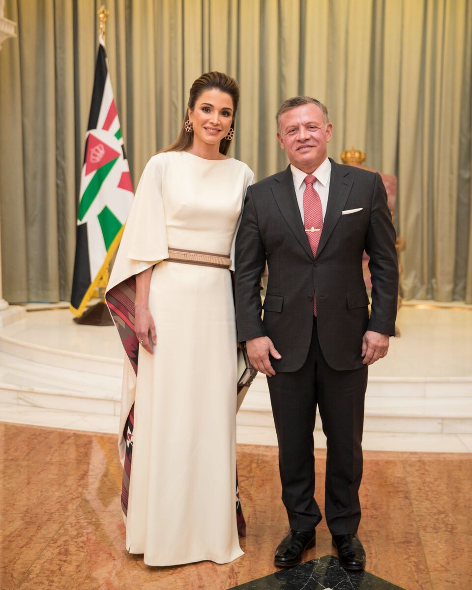 جلالتا الملك عبدالله الثاني والملكة رانيا خلال احتفال بمناسبة عيد الاستقلال الواحد والسبعين للأردن  عمان، الأردن/ 25 أيار  2017