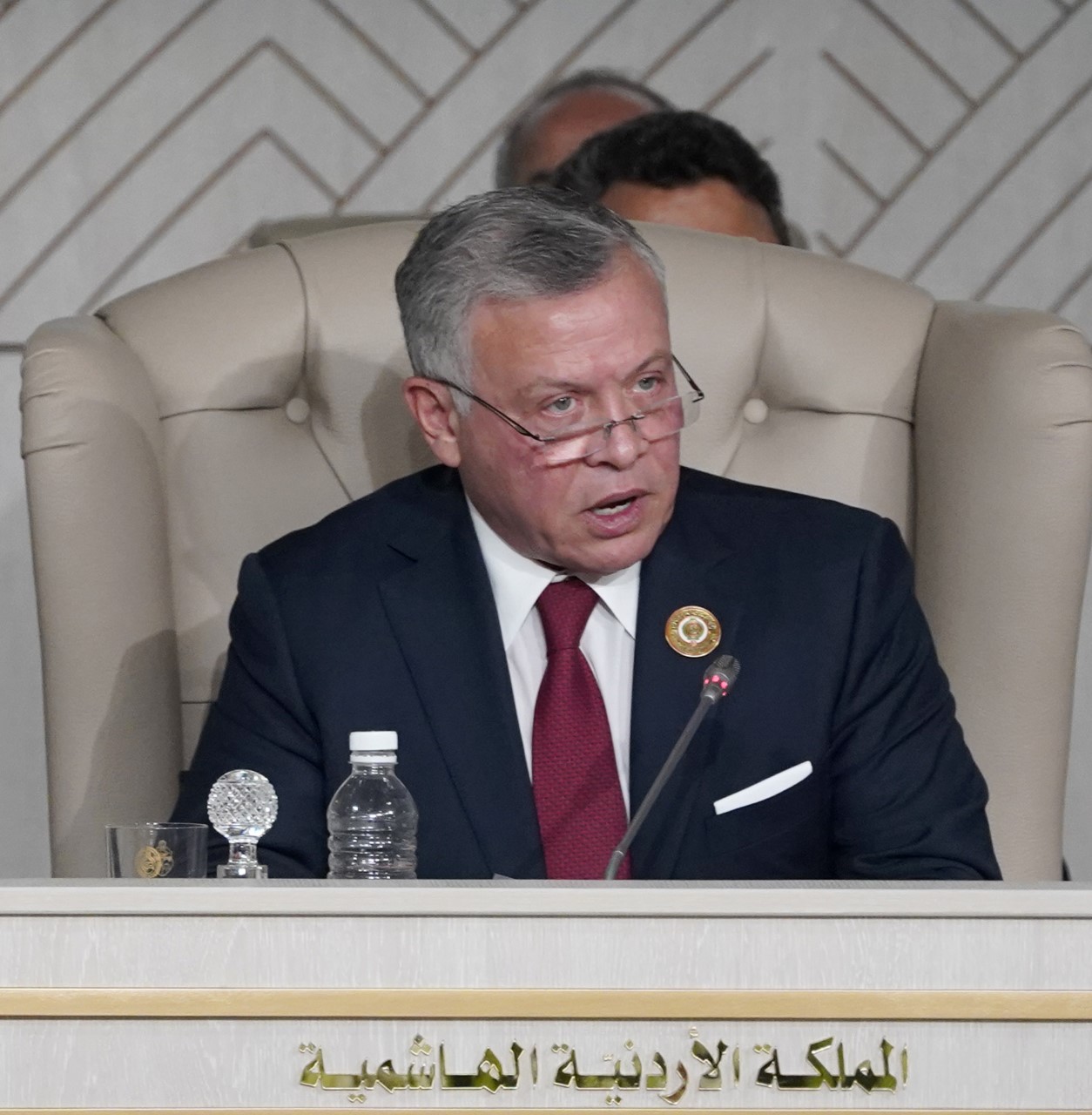 الملك خلال خطابه بالقمة العربية 