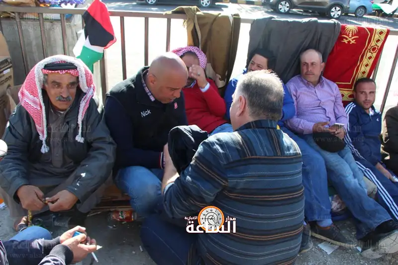 من اعتصام الزراعيين الاردنيين