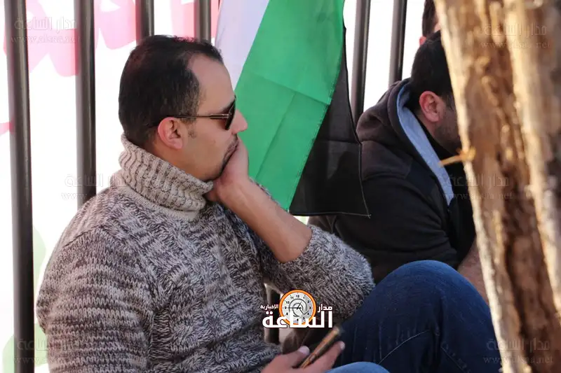 من اعتصام الزراعيين الاردنيين
