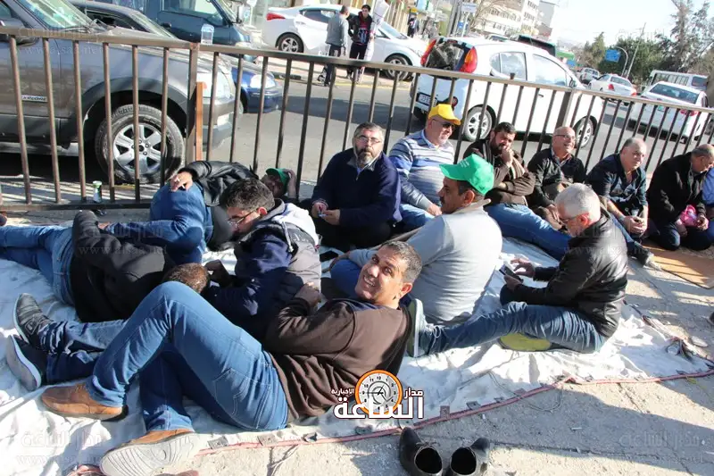 من اعتصام الزراعيين الاردنيين