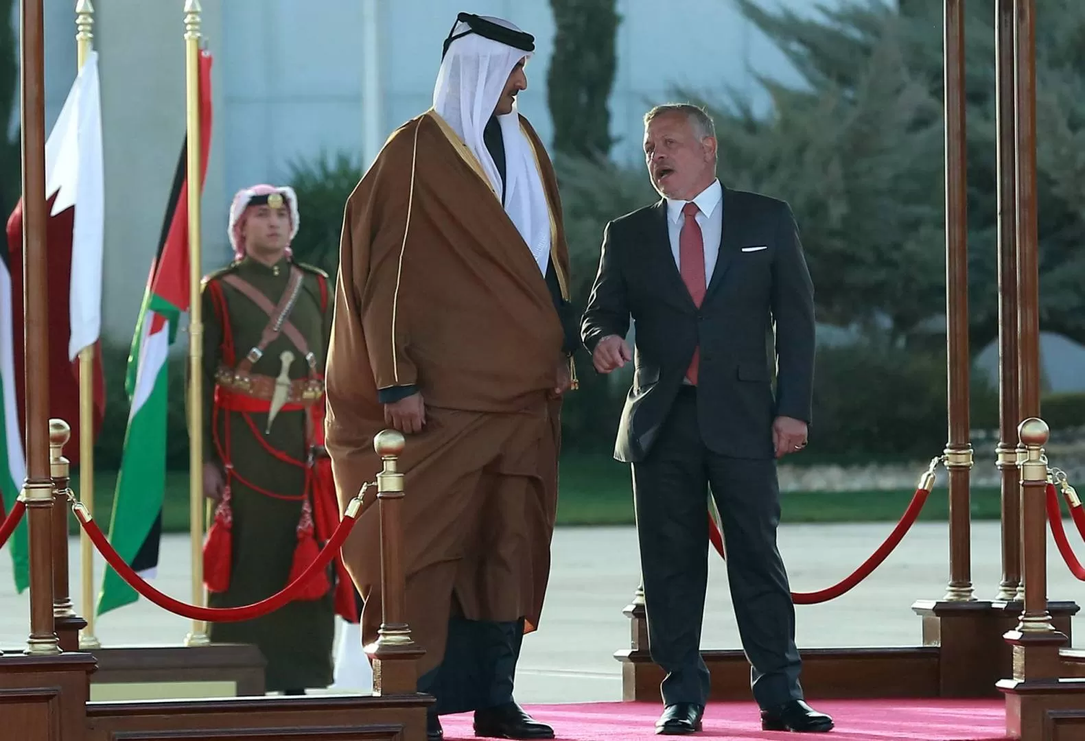 مدار الساعة, أخبار الأردن,قطر,الملك عبدالله الثاني,الشيخ تميم بن حمد