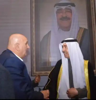 الحوت يودع سفير الكويت: سيبقى الوفاء