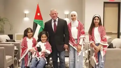 الملك يلتقي الطفل شهم في تكساس