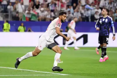 التعمري يهز شباك الأرجنتين بهدف.. الأردن