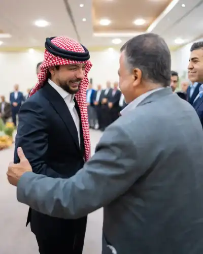 ولي العهد يلتقي شخصيات في إربد