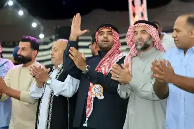 النسور يحتفلون بزفاف المحامي محمد العزب