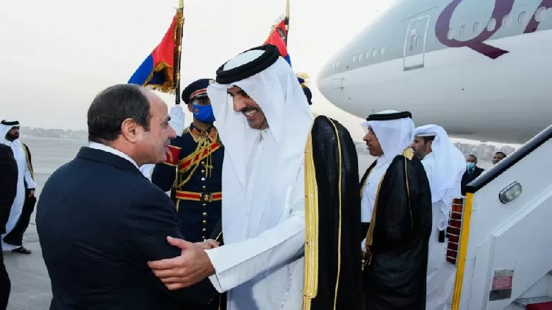 الرئيس المصري يزور قطر الثلاثاء لأول