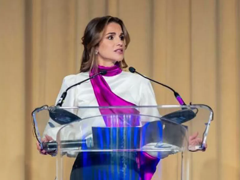 الملكة رانيا تدعو في واشنطن إلى