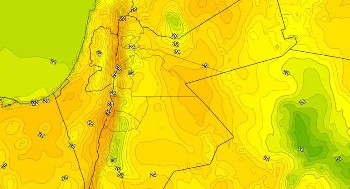 مدار الساعة,أخبار الأردن,اخبار الاردن,درجات الحرارة