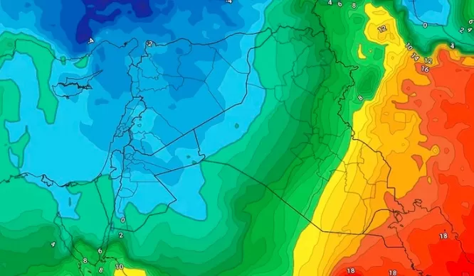 مدار الساعة,الطقس في الأردن اليوم,درجات الحرارة