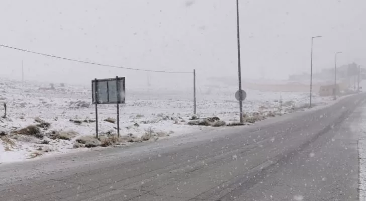 الثلوج في الأردن,الرشادية,جبال الشراه,طقس العرب,الهيشة