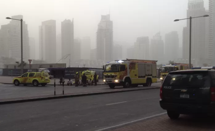 حريق دبي,السلامة العامة,الدفاع المدني,الراس الشعبية,الضحايا المدنيين