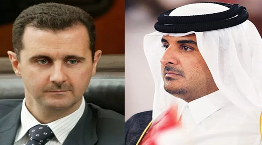 سانا: مصافحة وحديث بين أمير قطر وبشار الاسد | مدار الساعة