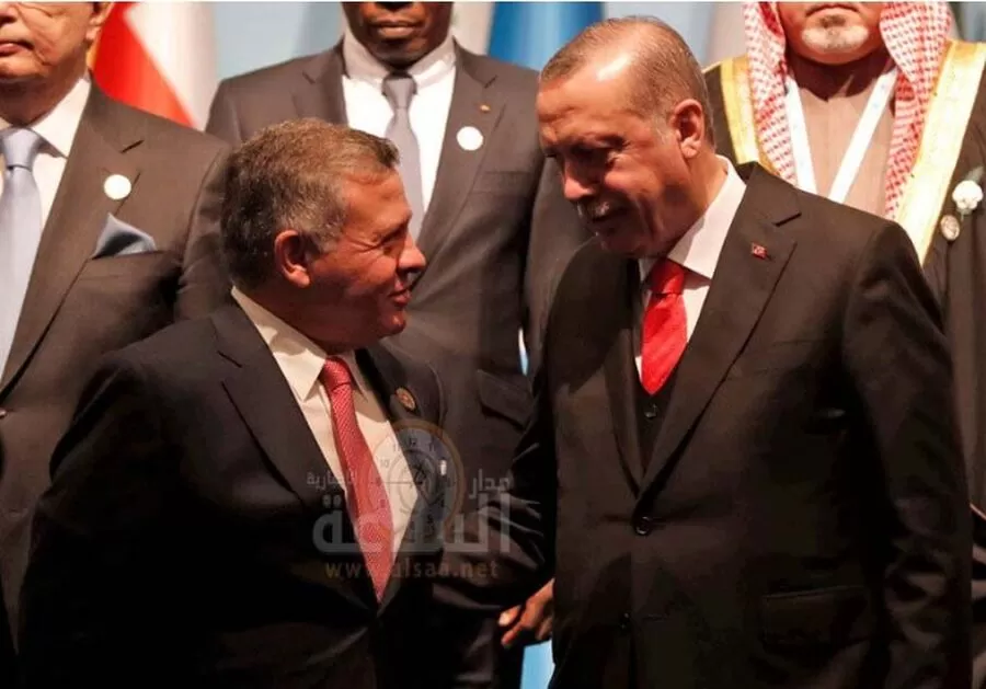 العلاقات الثنائية الأردنية التركية,تعزيز السلام والازدهار,تهنئة الملك عبدالله الثاني للرئيس التركي