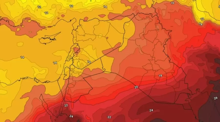 مدار الساعة, الطقس في الأردن اليوم,الأردن,درجات الحرارة,الحالة الجوية