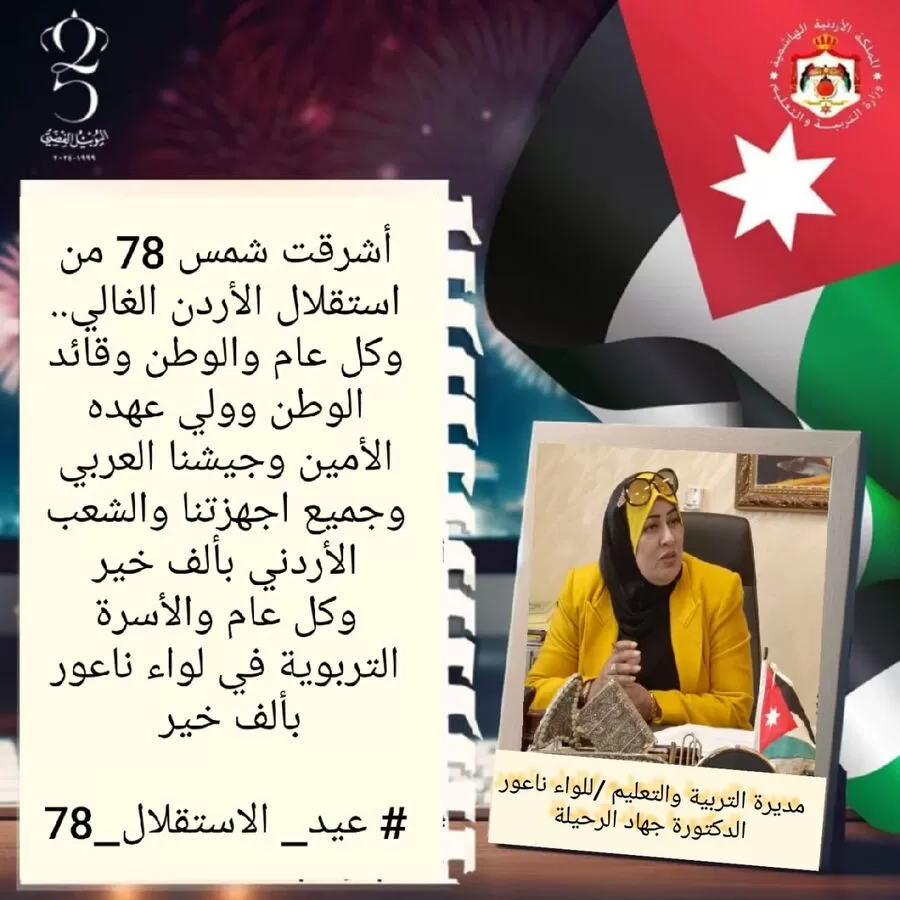 مدار الساعة,مناسبات أردنية,عيد الاستقلال,الملك عبدالله الثاني