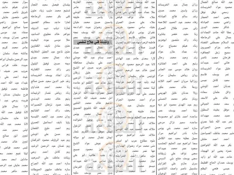 مدار الساعة,وظائف شاغرة في الأردن,وزارة العمل,مستشفى الجامعة الأردنية,هيئة الخدمة والإدارة العامة