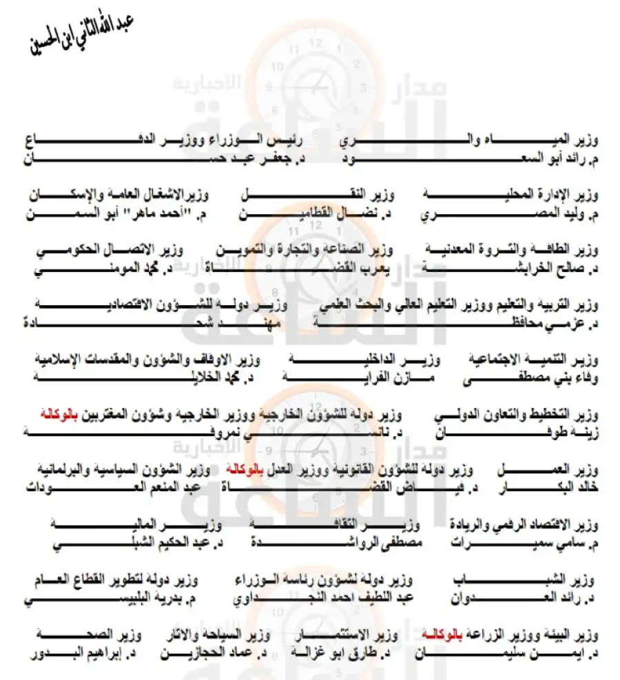مدار الساعة,أخبار الأردن,اخبار الاردن,الإرادة الملكية السامية