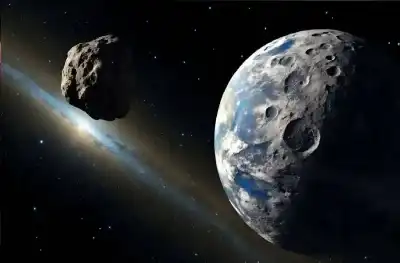 على مسافة 80% من القمر: كويكب