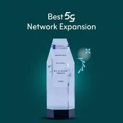 زين الأردن تحصد جائزة أفضل توسعة