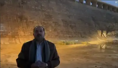 شاهد.. الانتهاء من عملية اغلاق سد