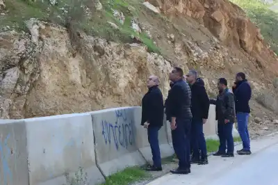 أبو السمن يتفقد طريق وادي شعيب