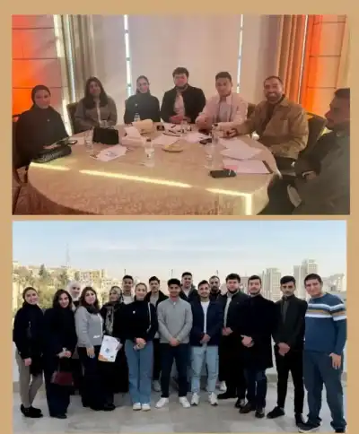 مشاركة طلبة عمان الاهلية بمختبر السياسات