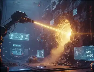 مشرط الليزر يستخرج الذهب من الصخور