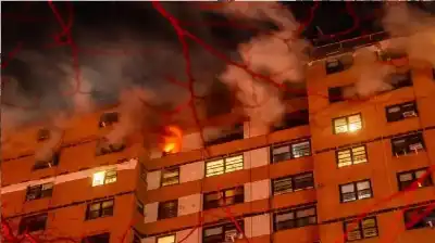 حريق ضخم في برونكس بنيويورك يخلف