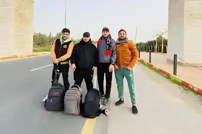 مشجعو الرمثا يسيرون 18 ساعة على