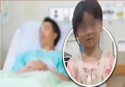 طفلة صينية بعمر 7 سنوات تبكي