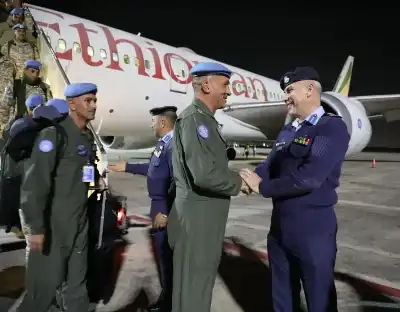 وحدة الطائرات العامودية الأردنية الكونغو2 تغادر