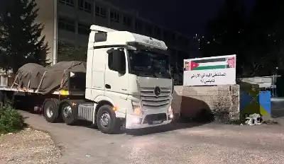 الجيش الأردني: تسير قافلة مساعدات تضم