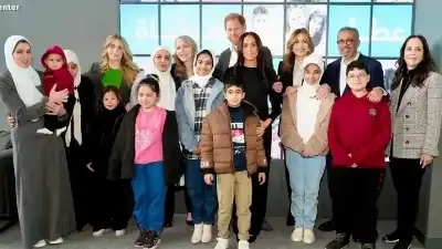 الأميرة غيداء تستقبل الأميران هاري وميغان