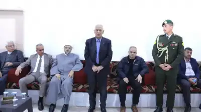 العيسوي ينقل تعازي الملك وولي العهد